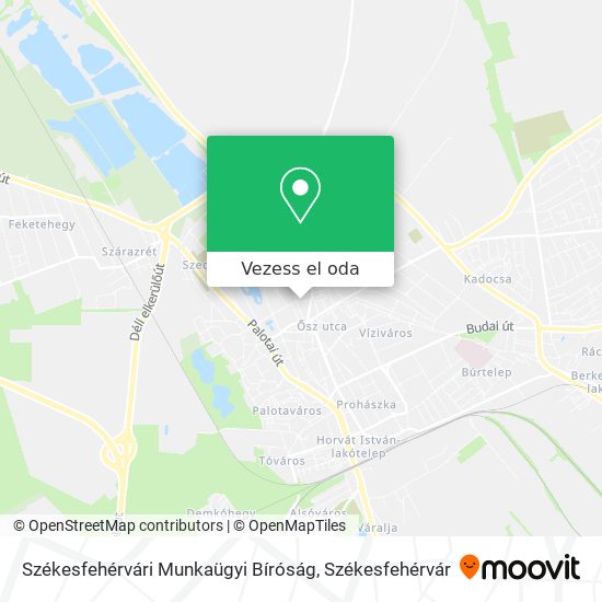 Székesfehérvári Munkaügyi Bíróság térkép