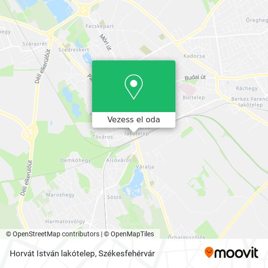 Horvát István lakótelep térkép