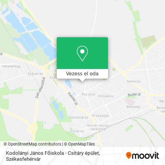 Kodolányi János Főiskola - Csitáry épület térkép