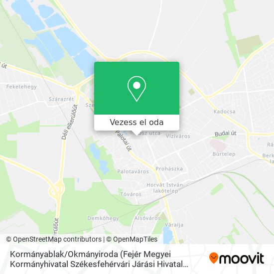 Kormányablak / Okmányiroda térkép