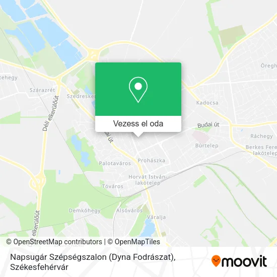 Napsugár Szépségszalon (Dyna Fodrászat) térkép
