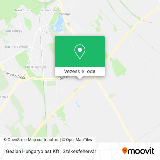 Gealan Hungaryplast Kft. térkép