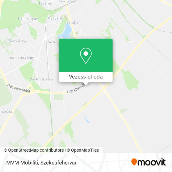 MVM Mobiliti térkép