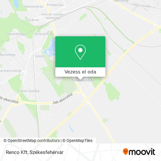 Renco Kft térkép