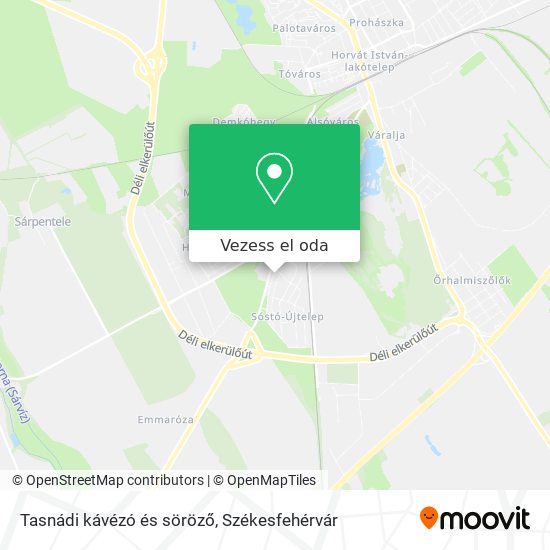 Tasnádi kávézó és söröző térkép