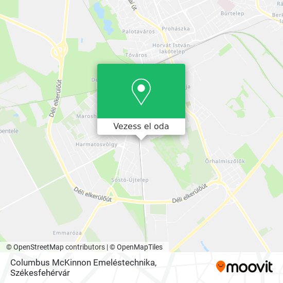 Columbus McKinnon Emeléstechnika térkép
