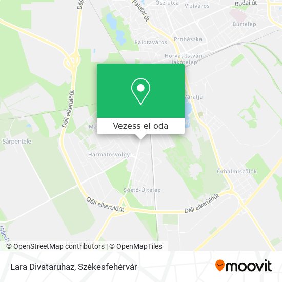 Lara Divataruhaz térkép