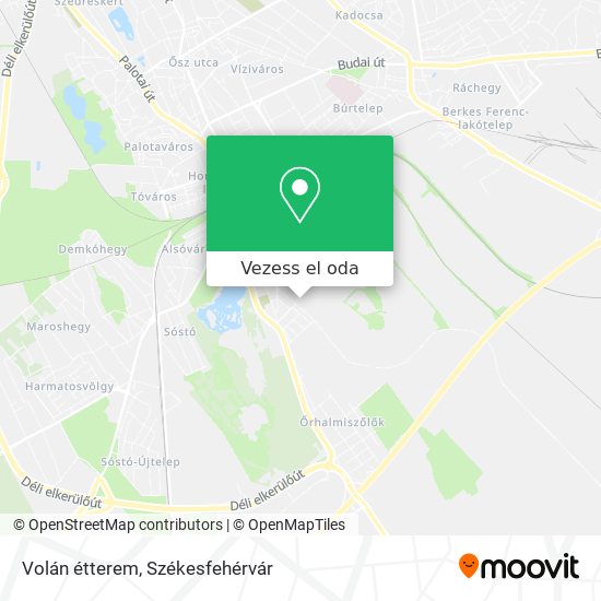 Volán étterem térkép