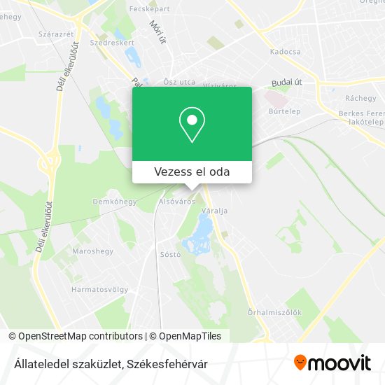 Állateledel szaküzlet térkép