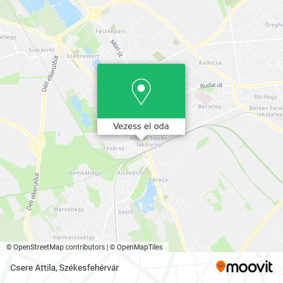 Csere Attila térkép