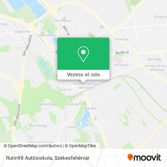 Rutin98 Autósiskola térkép