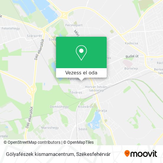 Gólyafészek kismamacentrum térkép