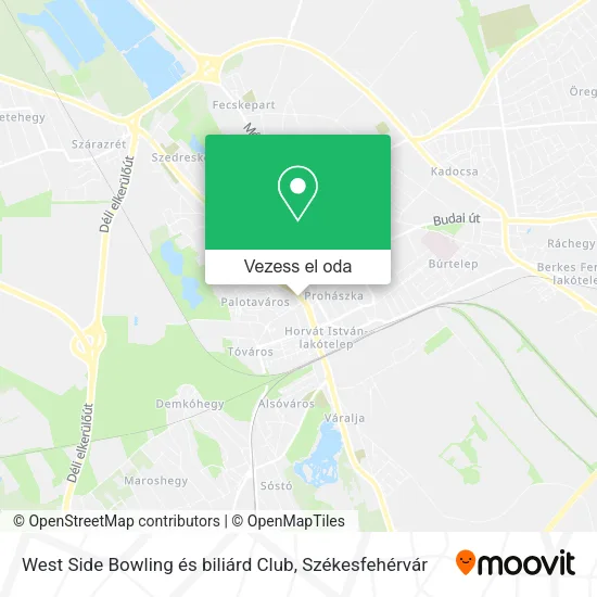 West Side Bowling és biliárd Club térkép