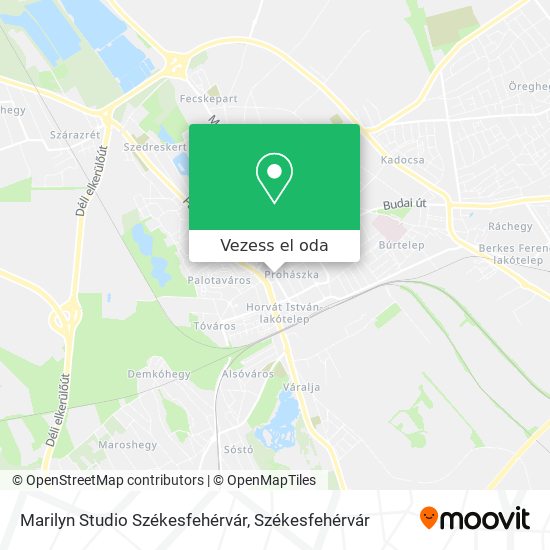 Marilyn Studio Székesfehérvár térkép