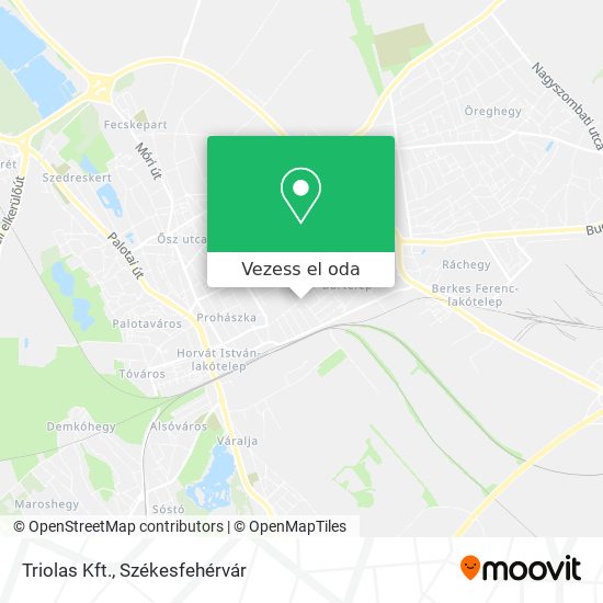 Triolas Kft. térkép