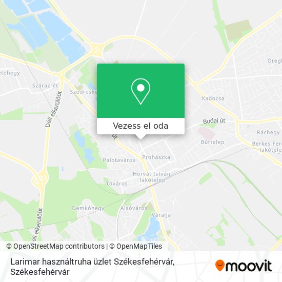 Larimar használtruha üzlet Székesfehérvár térkép