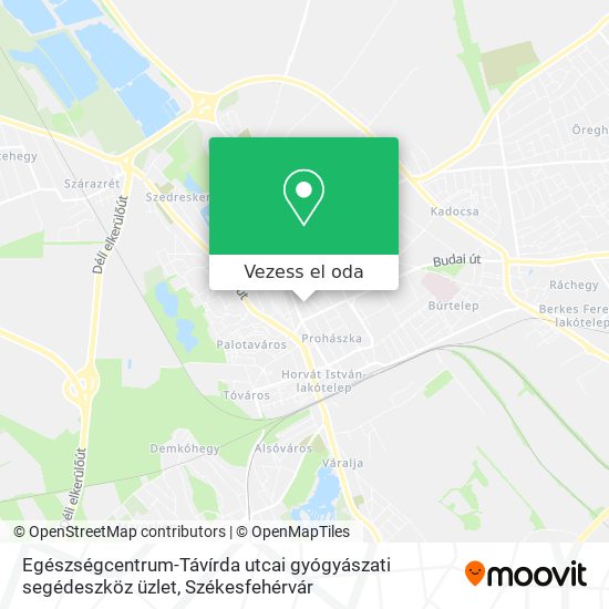 Egészségcentrum-Távírda utcai gyógyászati segédeszköz üzlet térkép