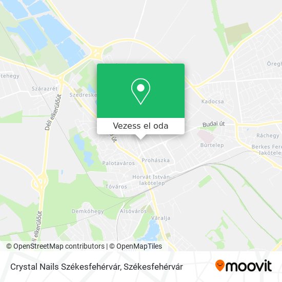 Crystal Nails Székesfehérvár térkép