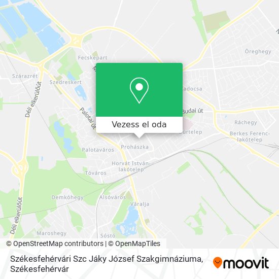 Székesfehérvári Szc Jáky József Szakgimnáziuma térkép