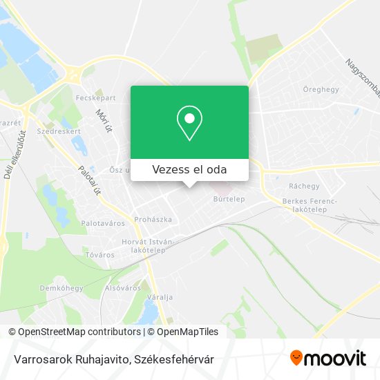 Varrosarok Ruhajavito térkép