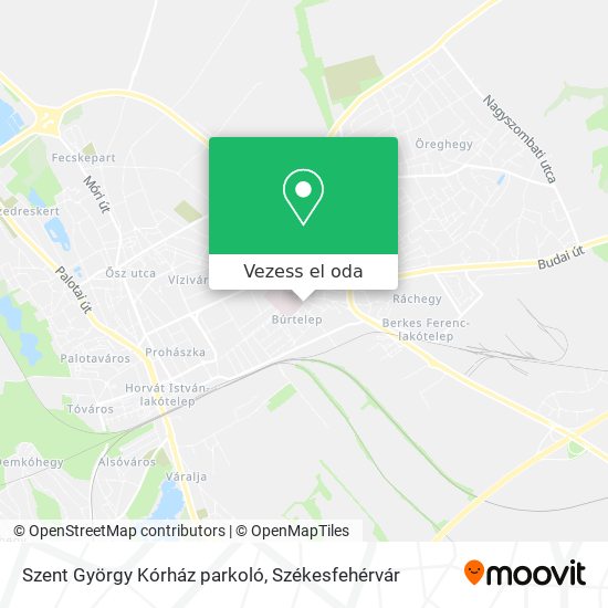 Szent György Kórház parkoló térkép
