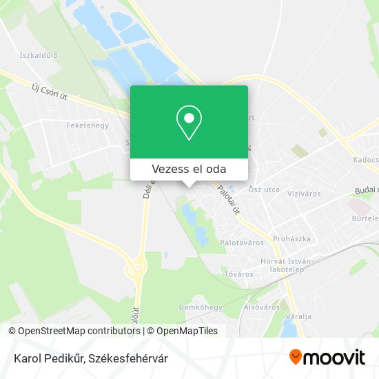 Karol Pedikűr térkép