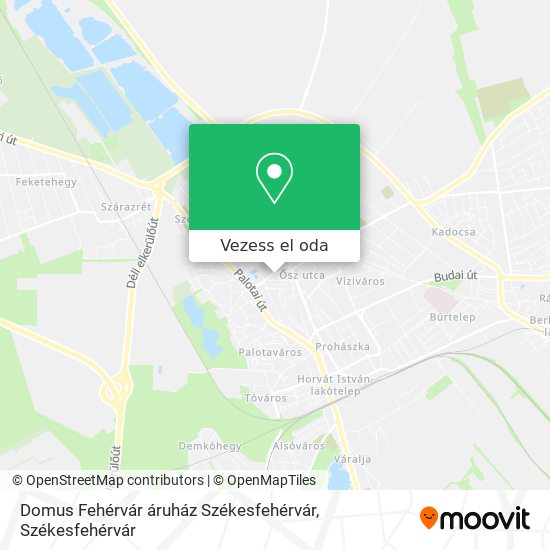 Domus Fehérvár áruház Székesfehérvár térkép