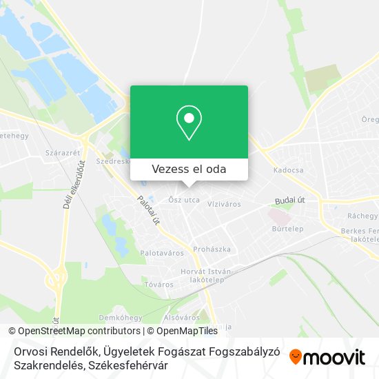Orvosi Rendelők, Ügyeletek Fogászat Fogszabályzó Szakrendelés térkép