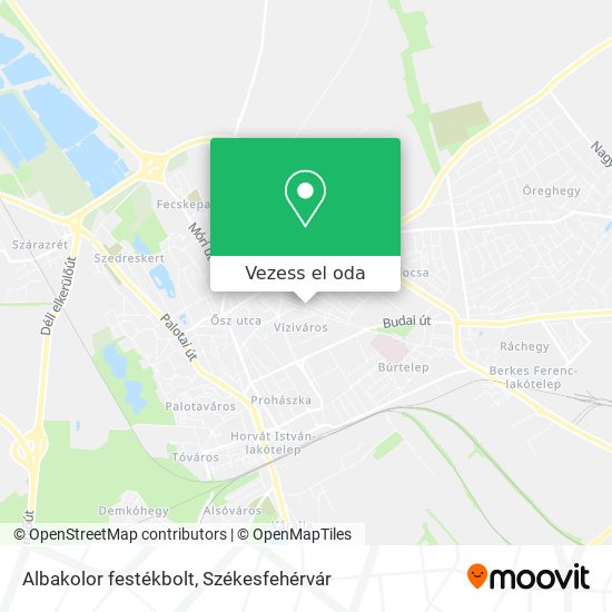 Albakolor festékbolt térkép