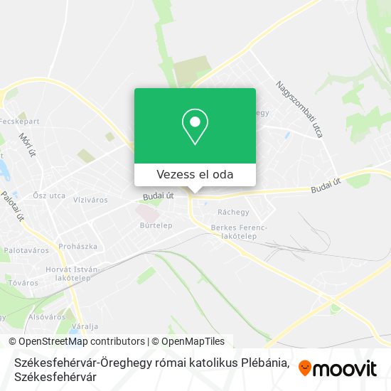 Székesfehérvár-Öreghegy római katolikus Plébánia térkép