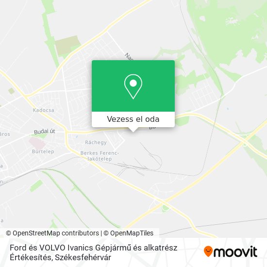 Ford és VOLVO Ivanics Gépjármű és alkatrész Értékesítés térkép