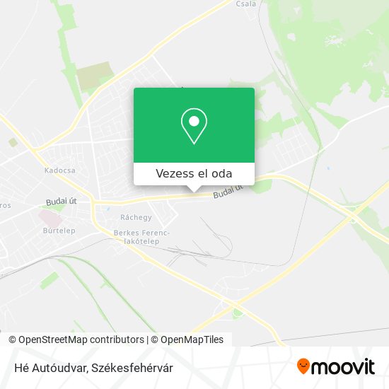 Hé Autóudvar térkép