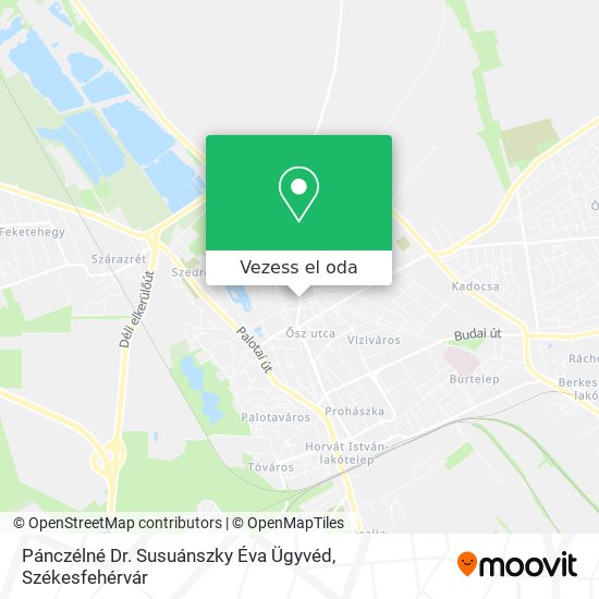 Pánczélné Dr. Susuánszky Éva Ügyvéd térkép