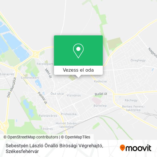 Sebestyén László Önálló Bírósági Végrehajtó térkép