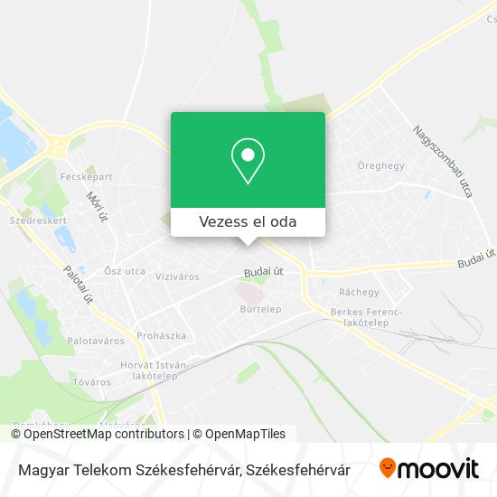 Magyar Telekom Székesfehérvár térkép