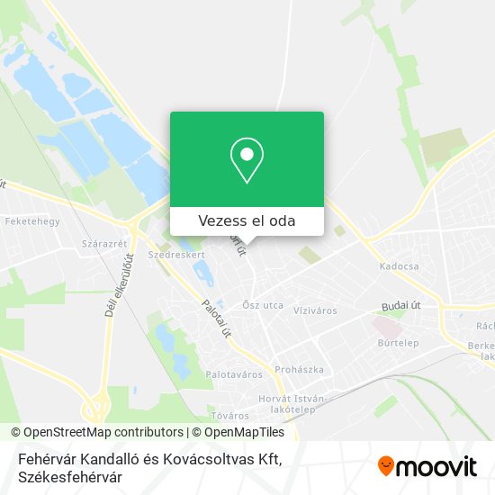 Fehérvár Kandalló és Kovácsoltvas Kft térkép