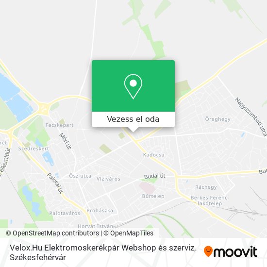 Velox.Hu Elektromoskerékpár Webshop és szerviz térkép