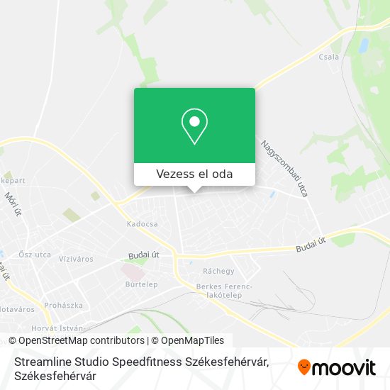 Streamline Studio Speedfitness Székesfehérvár térkép