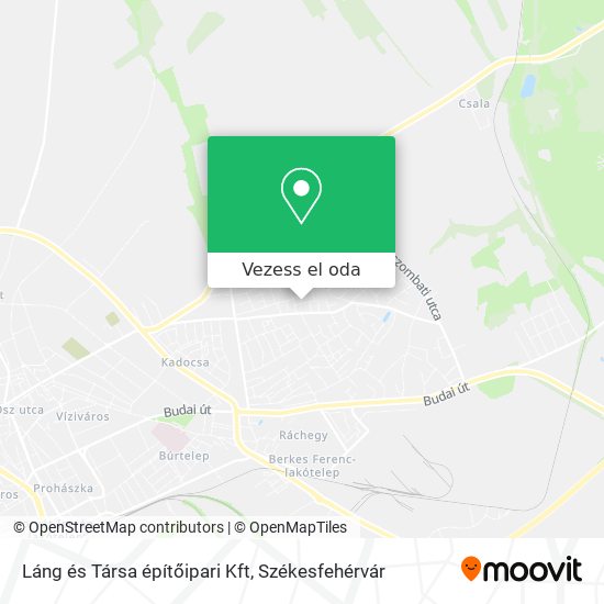 Láng és Társa építőipari Kft térkép