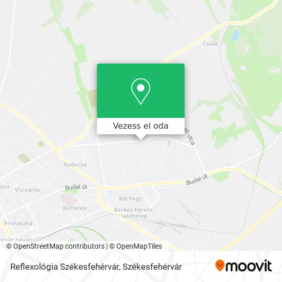 Reflexológia Székesfehérvár térkép