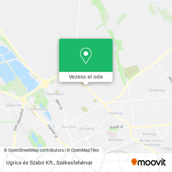 Ugrics és Szabó Kft. térkép