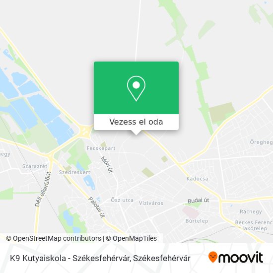 K9 Kutyaiskola - Székesfehérvár térkép