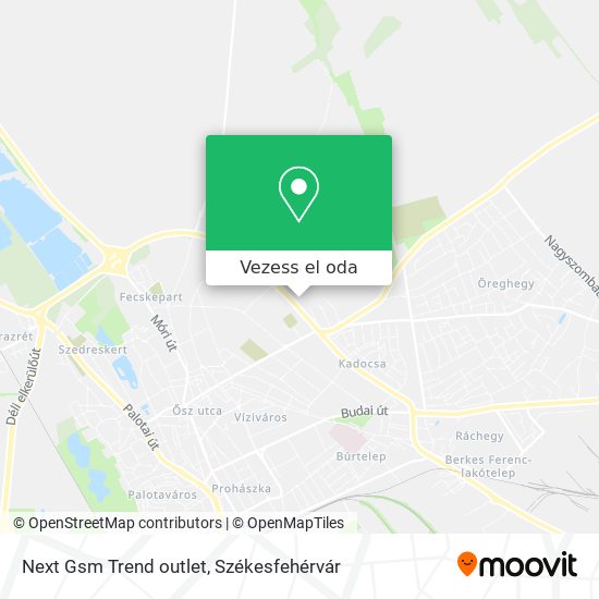 Next Gsm Trend outlet térkép
