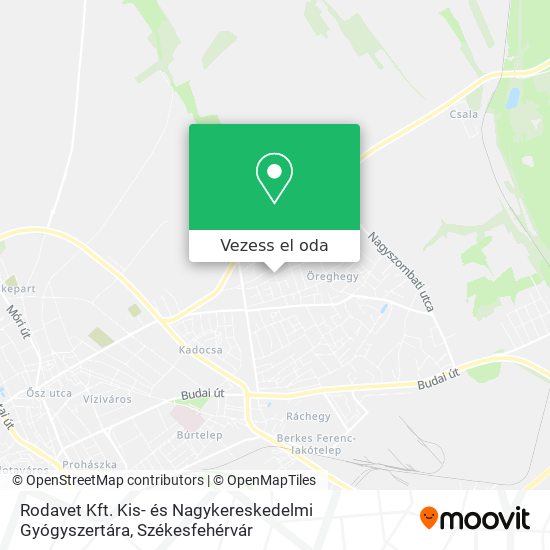 Rodavet Kft. Kis- és Nagykereskedelmi Gyógyszertára térkép