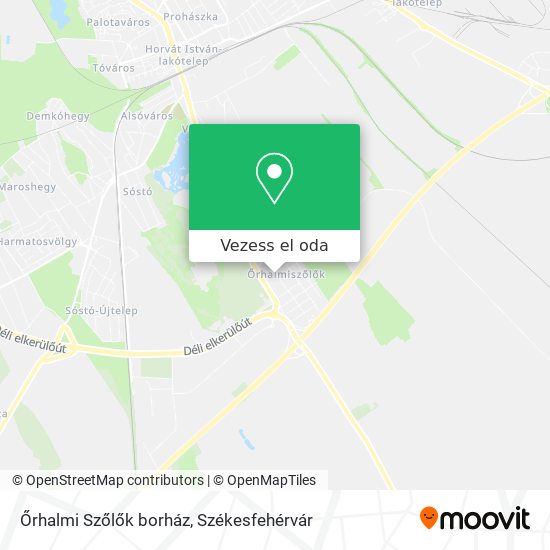 Őrhalmi Szőlők borház térkép