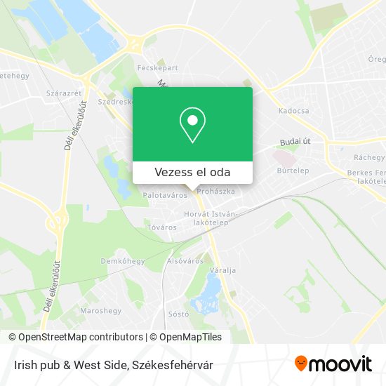 Irish pub & West Side térkép