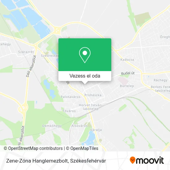 Zene-Zóna Hanglemezbolt térkép