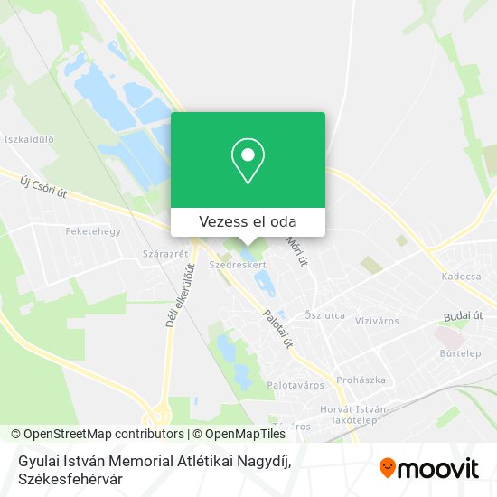 Gyulai István Memorial Atlétikai Nagydíj térkép