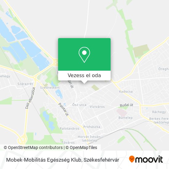Mobek-Mobilitás Egészség Klub térkép