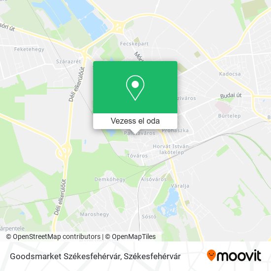 Goodsmarket Székesfehérvár térkép